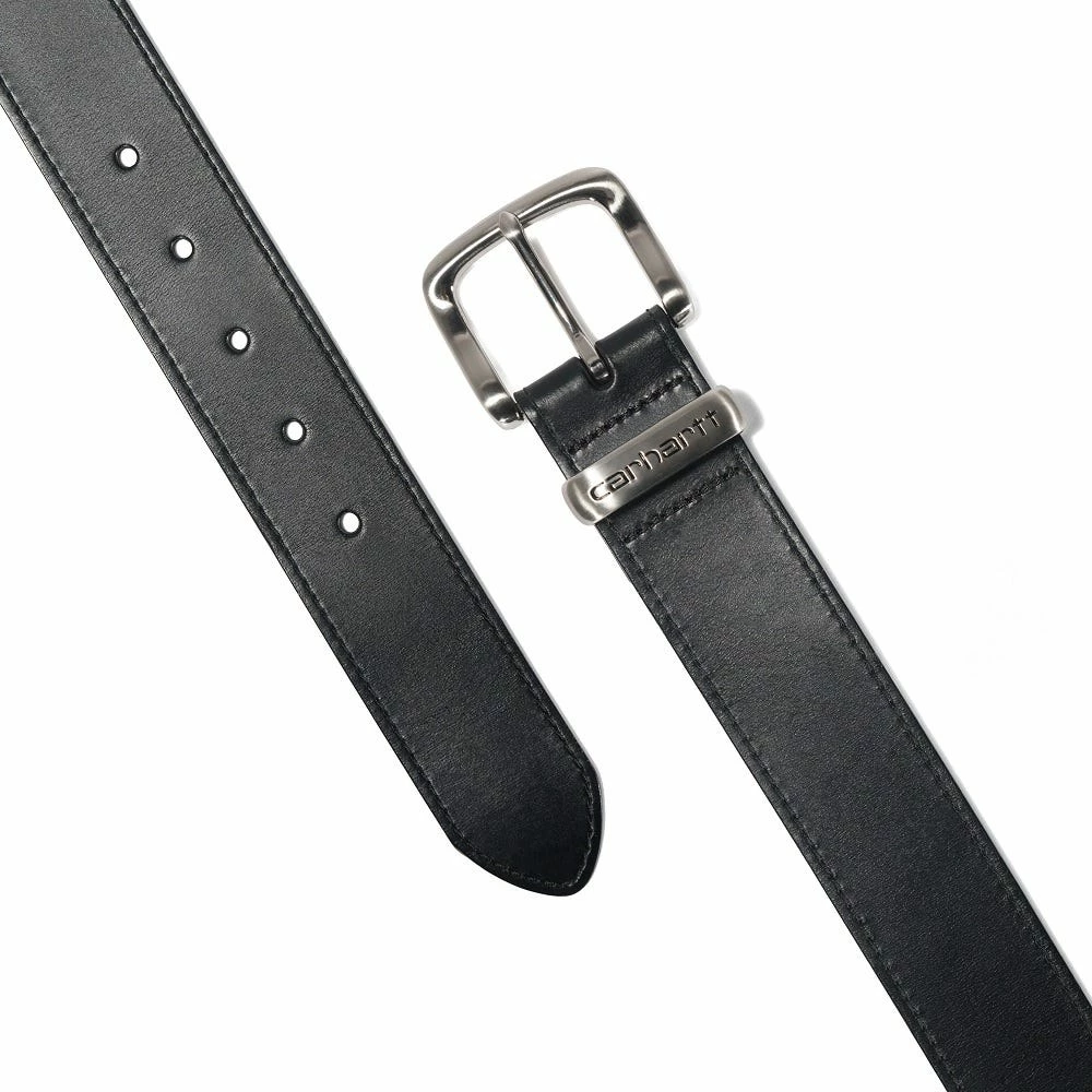 Carhartt Men's Bridle Leather Debossed Metal Keeper Belt Black with Satin Nickel Finish - A0005511001 - Belts 4 Carhartt Men's Bridle Leather Debossed Metal Keeper Belt Black with Satin Nickel Finish - A0005511001 - Belts - Image 2