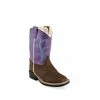 Jama Oldwest Girl's Western Boot Brown/Purple - BSI1907 - Kid's Western Boots -Clothing & Shoes Sales 013691df1540dd05878ba05f1d57bd76a74677ae BSI 1907 1