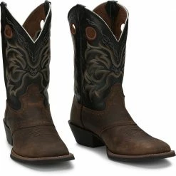 Justin Men's Stampede "Rollicker" 12" Cowboy Boot Distressed Brown - 2531 - Men's Boots