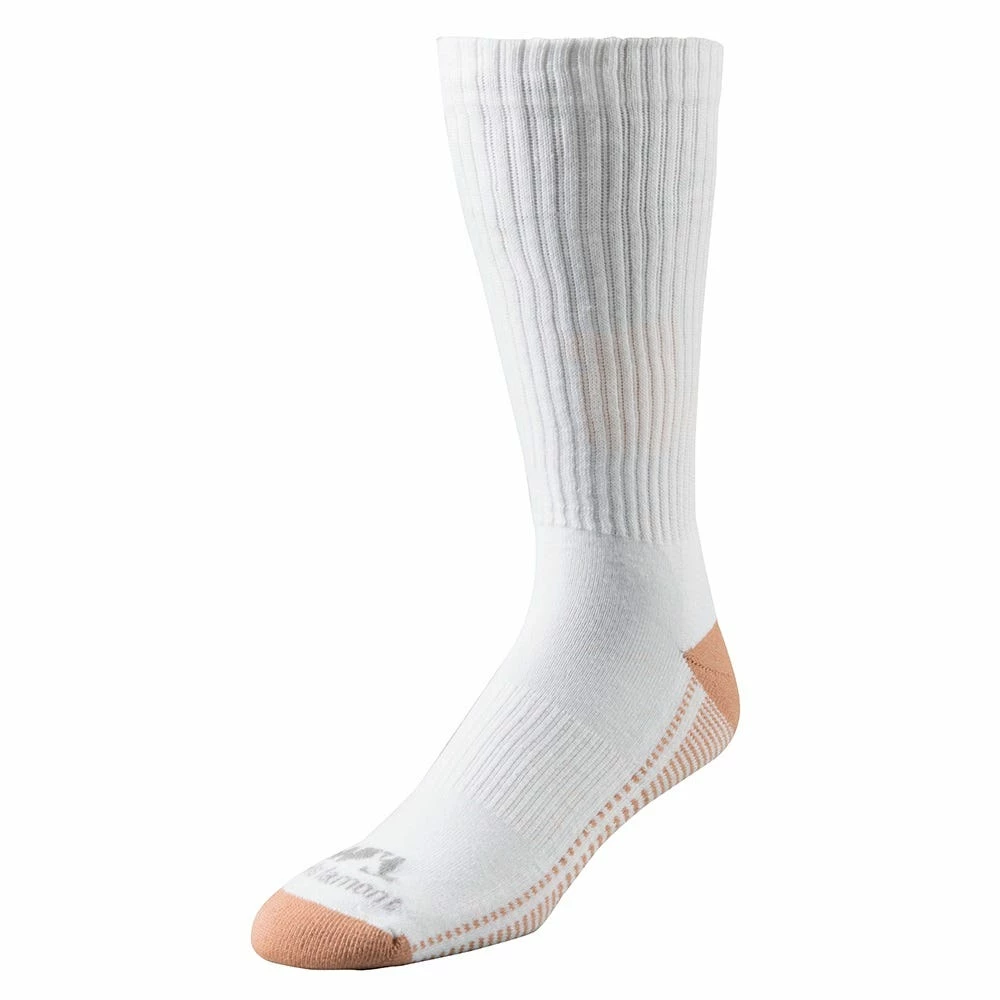 Wells Lamont Men's Copper Infused Crew Sock 2 Pack White-Copper - 8431LN - Socks 4 Wells Lamont Men's Copper Infused Crew Sock 2 Pack White-Copper - 8431LN - Socks - Image 2