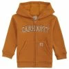 Carhartt Infant Boys ITB Logo FLC Full Zip Sweatshirt Brown - CP8510-D15-AI - Sweatshirts -Clothing & Shoes Sales 0575ae5362e148c8a60ed656d7586a8276289e0c CP8510 D15 Flat 1