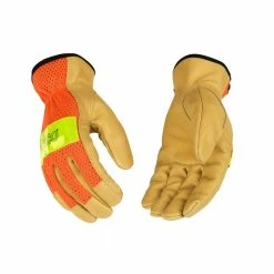 Kinco Hi-Vis Orange Mesh Back & Grain Pigskin Palm Gloves - 909 -Clothing & Shoes Sales 090f236c3f21e2ae2c59a394d69bc8b282100fb7 37603100 37603100 image 909