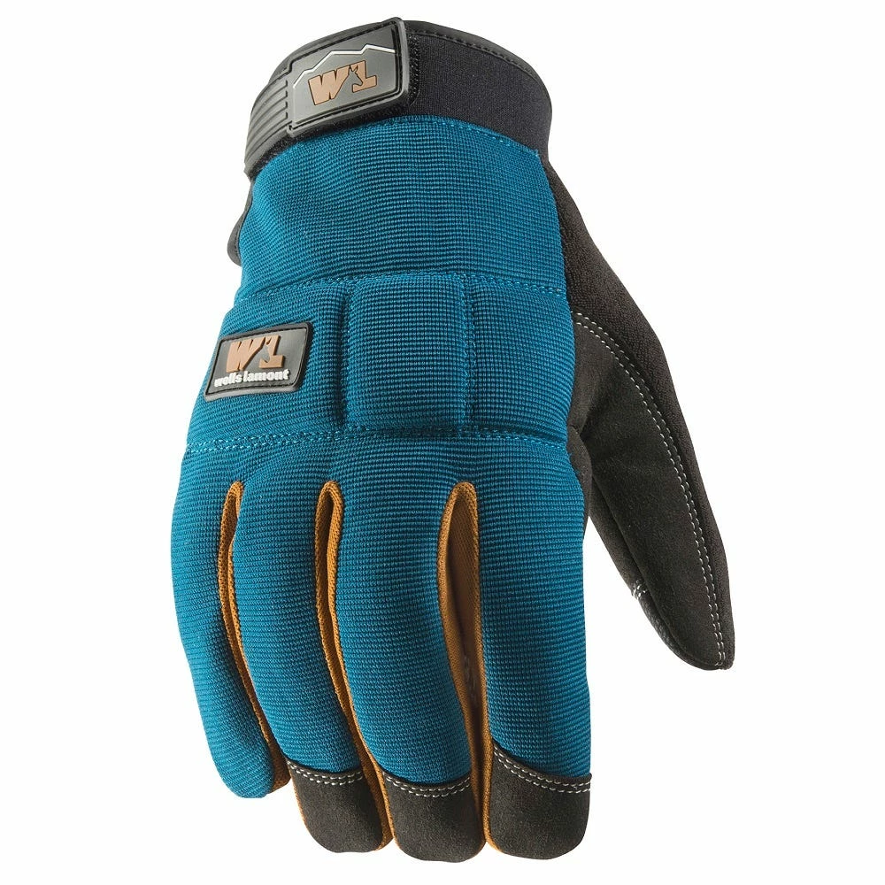 Wells Lamont Men's FX3 Insulated Synthetic Leather Glove, Blue - 7794 - Gloves 3 Wells Lamont Men's FX3 Insulated Synthetic Leather Glove, Blue - 7794 - Gloves