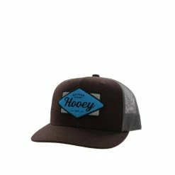 Hooey Men's Diamond Brown/Grey 6-Panel trucker Hat, One Size - 2222T-BRGY - Hats
