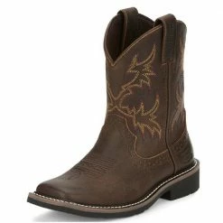 Justin Boy's Cattleman Brown Western Boot - SK4681 - Kid's Western Boots -Clothing & Shoes Sales 0f2d6168e86e94c148b24640bc415c0fcf689be9 SK4681