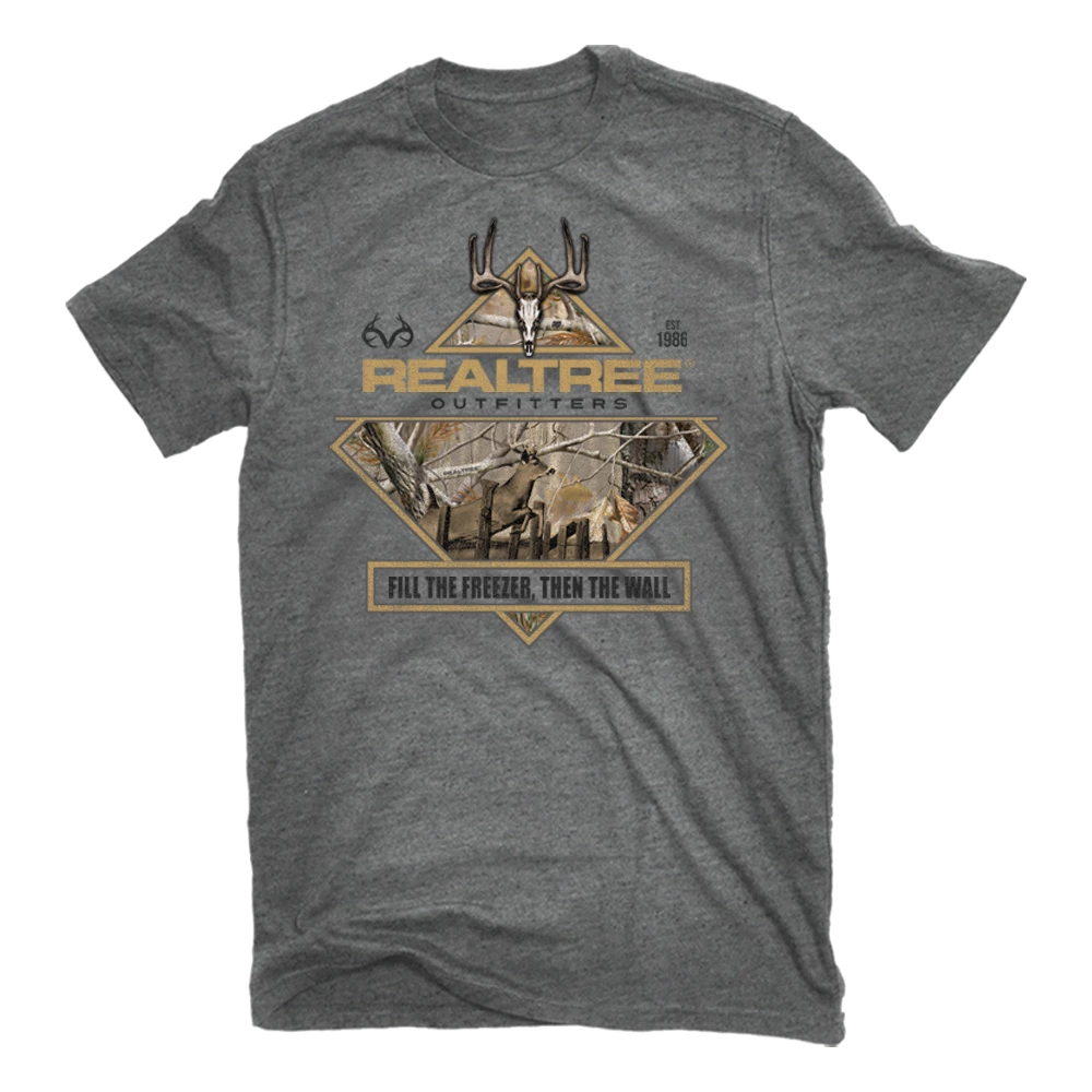 RK RealTree Men's Fill The Freezer Short Sleeve T-Shirt Graphite Heather - RTP-3009 - T-Shirts 3 RK RealTree Men's Fill The Freezer Short Sleeve T-Shirt Graphite Heather - RTP-3009 - T-Shirts