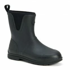 Muck Men's Originals Pull-On Mid Waterproof Boot, Black - OMM-000-BLK - Men's Boots