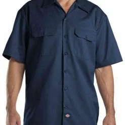 Dickies Men's Short Sleeve Work Shirt 1574 - Shirts -Clothing & Shoes Sales 1574nv