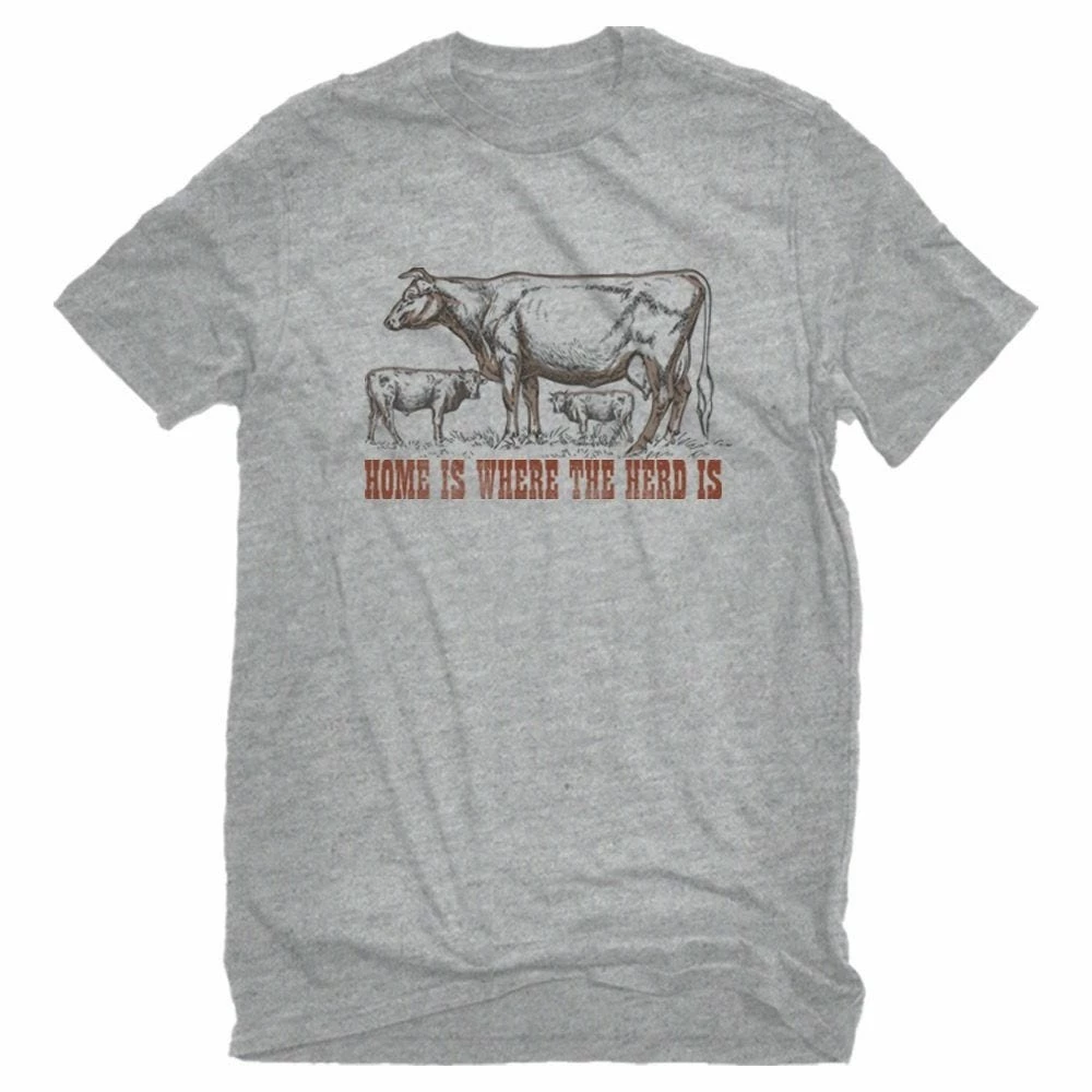 Pivotal Farm Life Men's Home Is Where The Herd Is Short Sleeve T-Shirt - FLP-22 - T-Shirts 3 Pivotal Farm Life Men's Home Is Where The Herd Is Short Sleeve T-Shirt - FLP-22 - T-Shirts