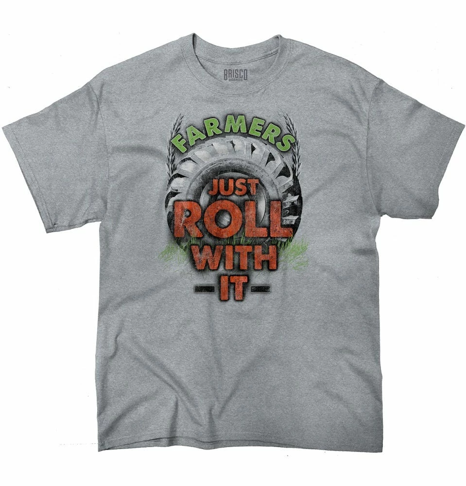 Brisco It’s A Farmers Life Men's Farmers Just Roll With It Tee - 53M68 - Men's Shirts & Tees 4 Brisco It’s A Farmers Life Men's Farmers Just Roll With It Tee - 53M68 - Men's Shirts & Tees - Image 2