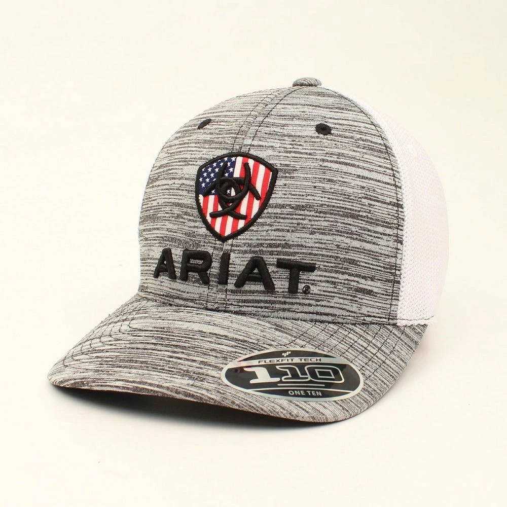 Ariat Men's Flex Fit 110 USA Cap Grey - A300005906 - Hats & Caps 3 Ariat Men's Flex Fit 110 USA Cap Grey - A300005906 - Hats & Caps