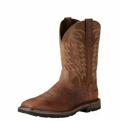 Ariat Men's Groundbreaker Wide Square Toe Brown - 10020059 - Men's Boots -Clothing & Shoes Sales 1da8f523789467453561db951602fc96b0bb9b8d 53708710 53708710 image 10020059 3 4 front