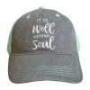 grace & truth Women's Cap It Is Well - GTC3097 - Hats -Clothing & Shoes Sales 202136f93a06fcec18e4ea522920cb598f9a61eb It Is Well GTC3097 Front