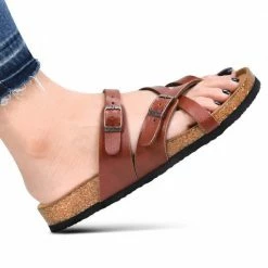 Aerothotic Women's Celestis Strappy Sandals Tan - PU1105-TAN - Women's Sandals