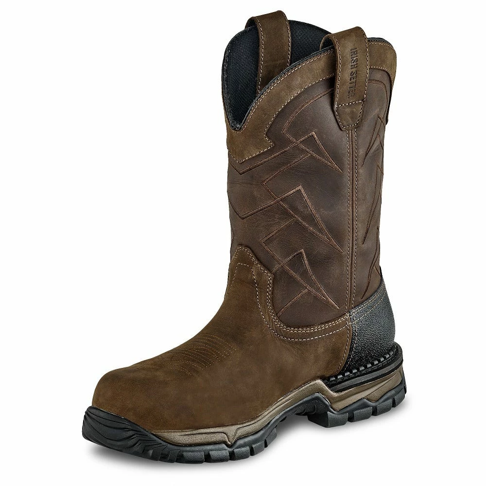 Irish Setter Men's Two Harbors 11 Inch Pull-On Work Boots Brown - 83966 - Men's Work & Safety Shoes 3 Irish Setter Men's Two Harbors 11 Inch Pull-On Work Boots Brown - 83966 - Men's Work & Safety Shoes