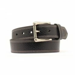 Hd Xtreme Mens Belt Black Pebble Grain With Contrasting Stitching And Roller Buckle - Belts -Clothing & Shoes Sales 283057fd91371c341c134028c3d8ec8edfdededd N2710601