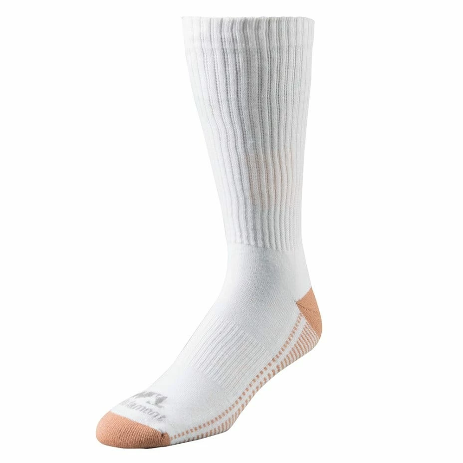 Wells Lamont Men's Copper Infused Crew Sock 2 Pack White-Copper - 8431LN - Socks 3 Wells Lamont Men's Copper Infused Crew Sock 2 Pack White-Copper - 8431LN - Socks