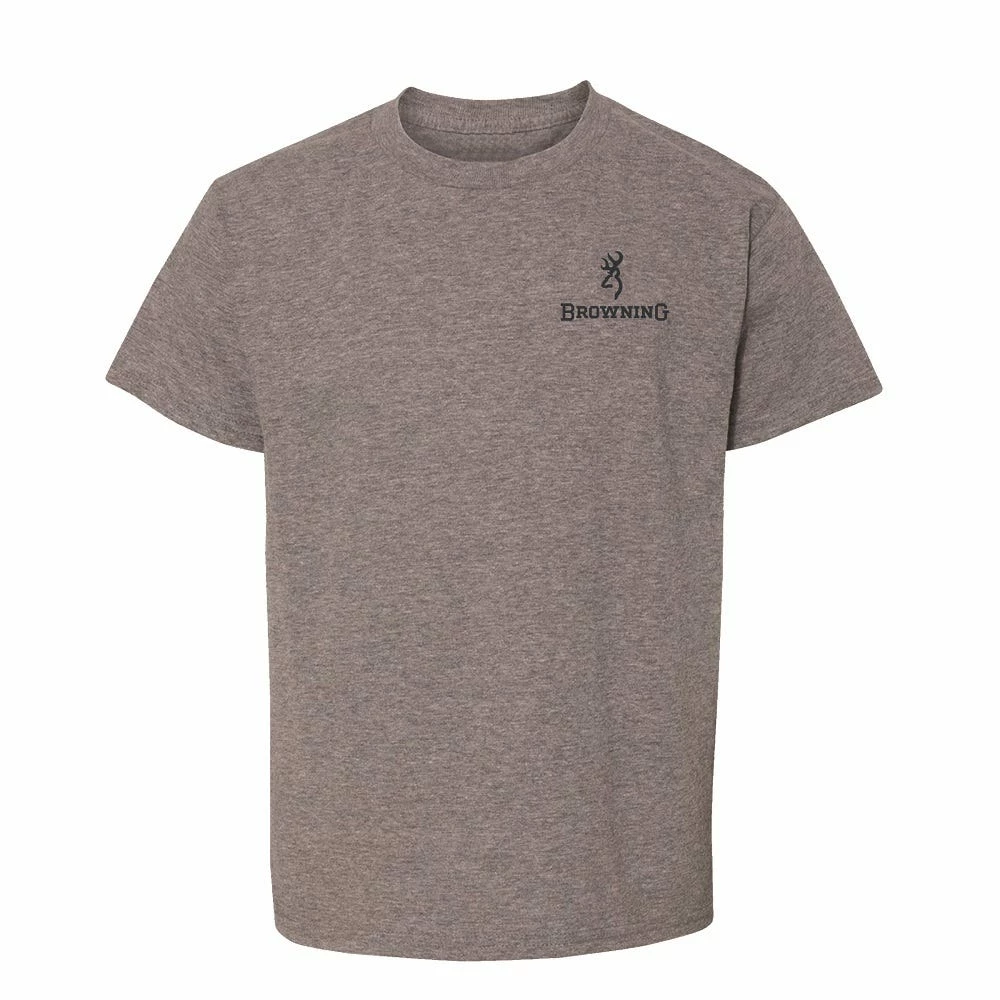 Browning Youth Boy's Captain Browning Graphic T-Shirt Graphite Heather - A0004921001 - T-Shirts 3 Browning Youth Boy's Captain Browning Graphic T-Shirt Graphite Heather - A0004921001 - T-Shirts