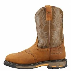 Ariat Men's WorkHog Pull On Work Boot Aged Bark - 10001188 - Men's Boots -Clothing & Shoes Sales 2d6a7cbeb2b7eb07f8ba27503850e8aa455e3db1 10001188 side