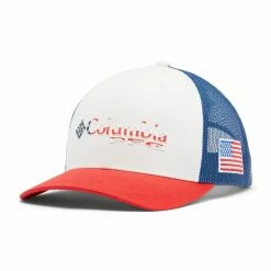 Columbia Sportswear Men's PFG Snapback Cap Red Spark USA - 1714811697 - Hats