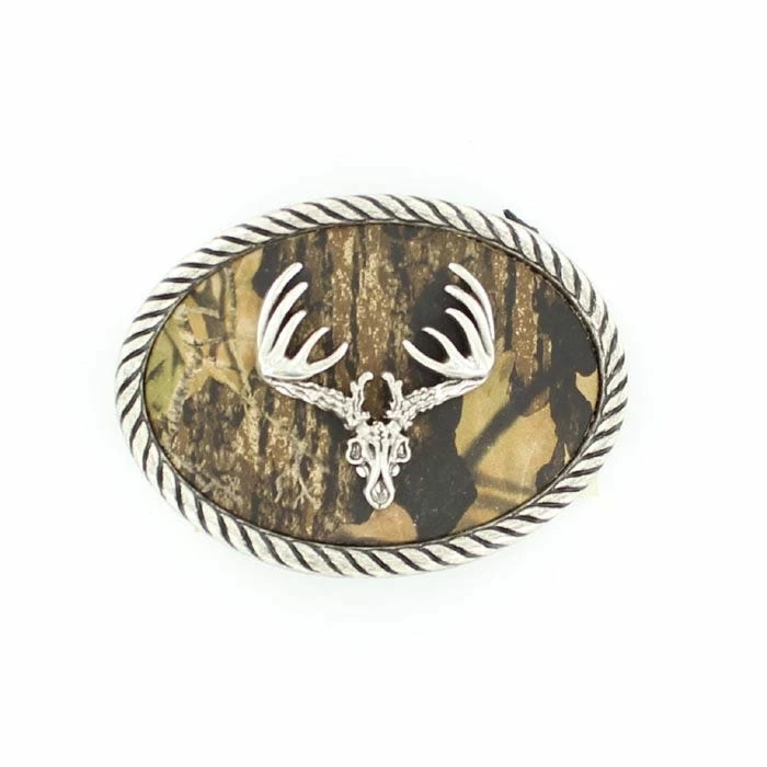 Nocona Camo Deer Skull Belt Buckle - 37076 - Belt Buckles 3 Nocona Camo Deer Skull Belt Buckle - 37076 - Belt Buckles