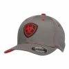 Ariat Mens Grey Flex Fit Cap With Black/Red Rubber Ariat Logo 1512406 - Hats & Caps -Clothing & Shoes Sales 3b65f84cdd85e05e2855e2d5c9763ae1d0eed503 125172932