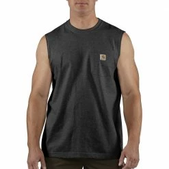 Carhartt Men's Workwear Sleeveless Midweight Relaxed Fit T-Shirt - 100374 - Carhartt Men's T-Shirts