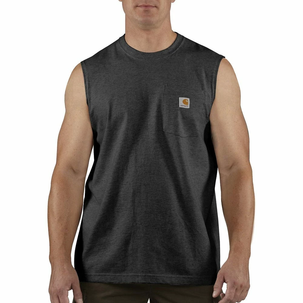 Carhartt Men's Workwear Sleeveless Midweight Relaxed Fit T-Shirt - 100374 - Carhartt Men's T-Shirts 3 Carhartt Men's Workwear Sleeveless Midweight Relaxed Fit T-Shirt - 100374 - Carhartt Men's T-Shirts