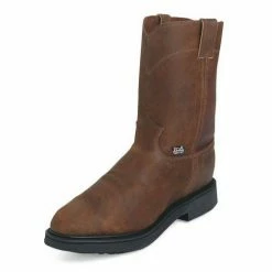 Justin Men's 10" Aged Bark Double Comfort Work Boots 4760 - Men's Work & Safety Shoes -Clothing & Shoes Sales 46282903 46282903 image justin men s 10 in. aged bark double comfort work boots 4760