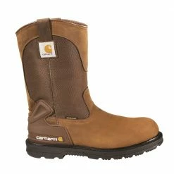 Carhartt Men's Heritage StormDefender Wellington Steel Toe Work Boot Brown - CMP1200 - Men's Boots