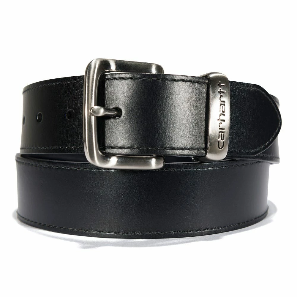 Carhartt Men's Bridle Leather Debossed Metal Keeper Belt Black with Satin Nickel Finish - A0005511001 - Belts 3 Carhartt Men's Bridle Leather Debossed Metal Keeper Belt Black with Satin Nickel Finish - A0005511001 - Belts