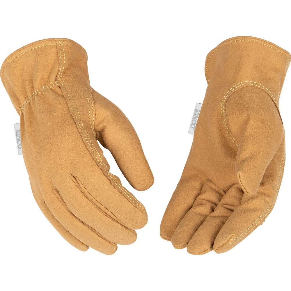 Kinco Women's HydroFlector Water-Resistant Synthetic Driver Gloves Tan - 254PW 3 Kinco Women's HydroFlector Water-Resistant Synthetic Driver Gloves Tan - 254PW