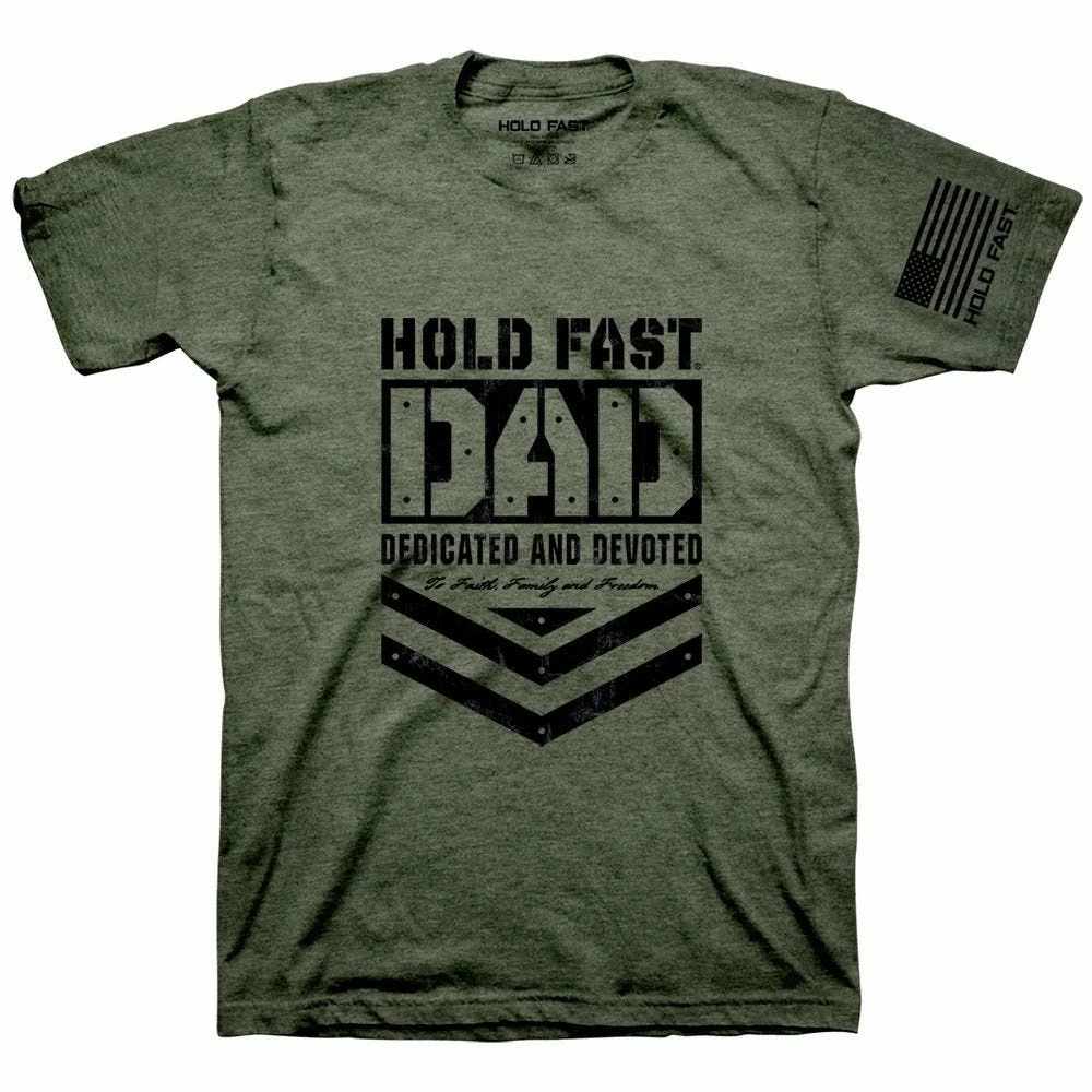 Hold Fast Hold Fast Dad Short Sleeve T-Shirt, Military Heather X-Large - KHF4102XL - Graphic T-Shirt 3 Hold Fast Hold Fast Dad Short Sleeve T-Shirt, Military Heather X-Large - KHF4102XL - Graphic T-Shirt