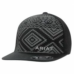 Ariat Men's Flex Fit 110 Aztec Cap Black - 1508701 - Hats & Caps