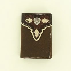 Ariat Trifold Center Logo Medium Brown A3531544 - Wallets