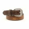 Ariat Mens Belt Brown Ostrich Print With Embossed Tabs - Belts -Clothing & Shoes Sales 515bbf73fab672a29dcd8d117a12eeb256b86187 A1017202