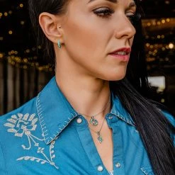Montana Silversmiths Studded In Turquoise Mini Hoop Earrings ER4802 - Jewelry -Clothing & Shoes Sales 552560205067fb10a555bffff2b6c6a0fdb46a05 ER4802 mod