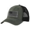 RK Americana Men's Frayed Tonal American Flag Cap Forest Green - AMPCAP-44 - Hats