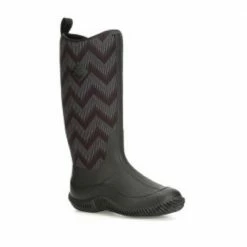 Muck Womens Hale Black/Black Chevron - Women's Boots