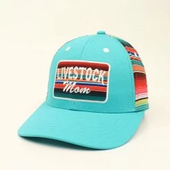 Ariat Women's Livestock Mom Cap Turquoise - A300005433 - Hats & Caps
