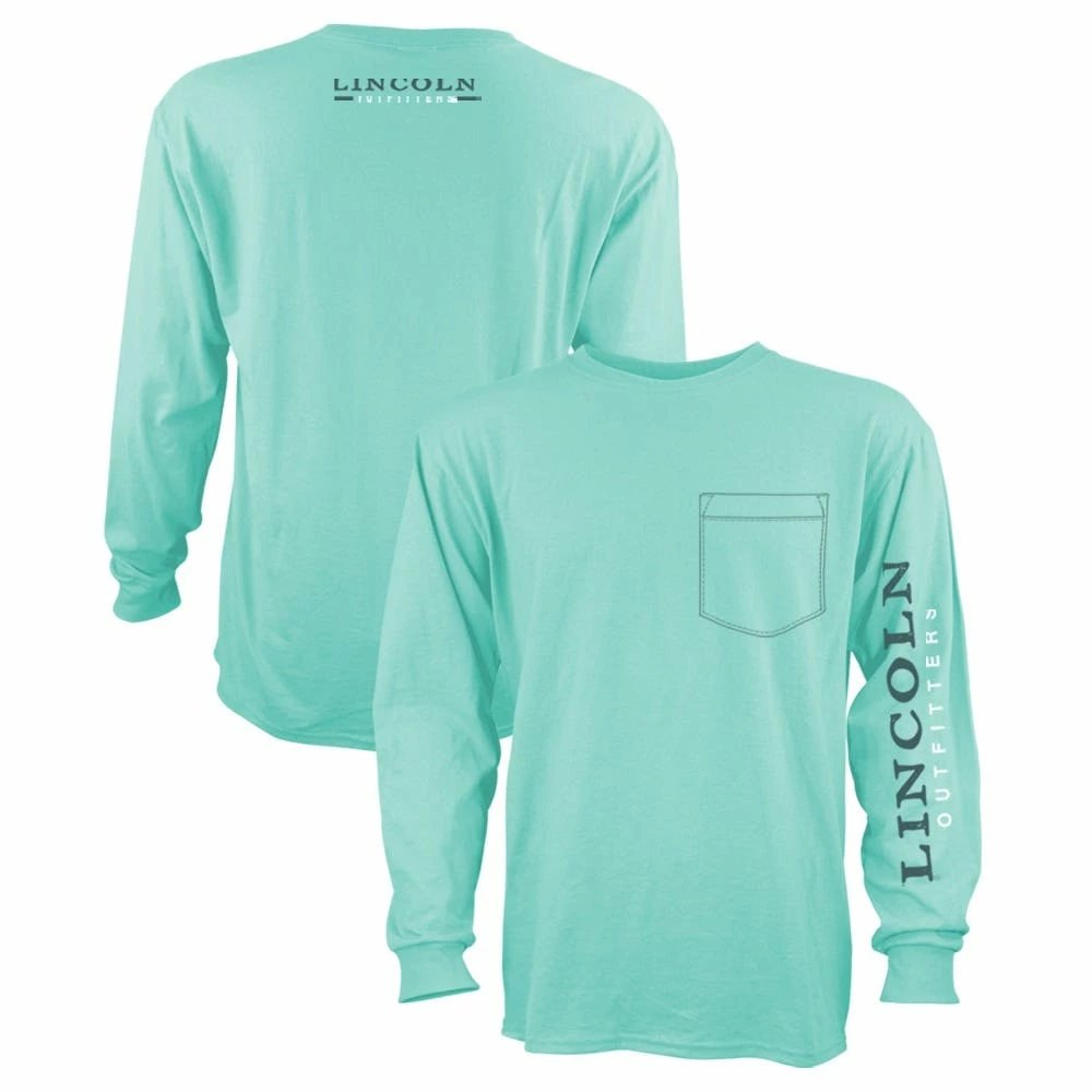 Lincoln Outfitters Men's Heavyweight Long Sleeve Pocket Graphic Tee Beach Glass- LOLSPK-01-BG - Long Sleeve Shirts 3 Lincoln Outfitters Men's Heavyweight Long Sleeve Pocket Graphic Tee Beach Glass- LOLSPK-01-BG - Long Sleeve Shirts
