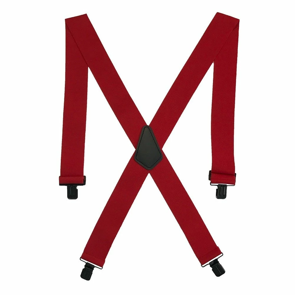 Perry Suspenders 2 Inch Original 45 Inch Length Clip-On Suspenders Red - CS200-R-RED 3 Perry Suspenders 2 Inch Original 45 Inch Length Clip-On Suspenders Red - CS200-R-RED