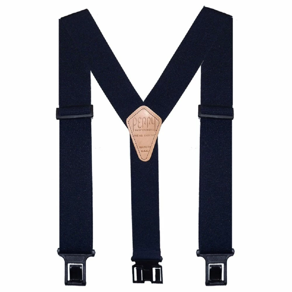 Perry Suspenders 2 Inch Original 48 Inch Length Navy - SN200-R-NVY 3 Perry Suspenders 2 Inch Original 48 Inch Length Navy - SN200-R-NVY
