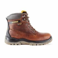 DeWalt Men's Titanium WP 6 Inch Brown Leather Steel Toe Waterproof Work Boot DXWP10011X - Men's Work & Safety Shoes