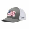 Columbia PHG Mesh Snap Back Fish Flag Ball Cap Titanium - 1837001049 - Hats
