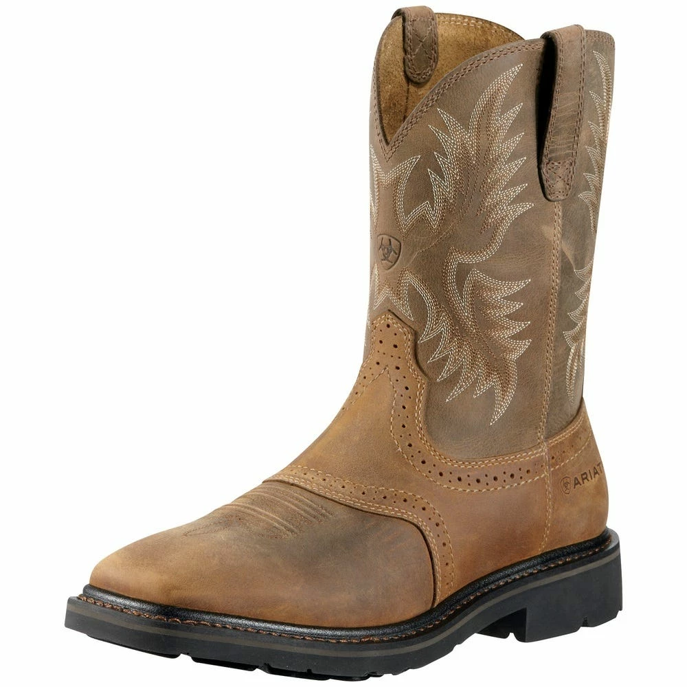 Ariat Men's Sierra Wide Square Toe Aged Bark Steel Toe - 10010134 - Men's Boots 4 Ariat Men's Sierra Wide Square Toe Aged Bark Steel Toe - 10010134 - Men's Boots - Image 2
