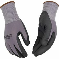 Kinco Knit Shell Nitrile Coated Work Gloves Large 3 Pack Plum - 1888-3PK-L