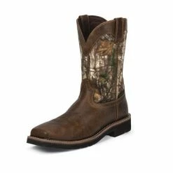 Justin Men's Rugged Tan Stampede Waterproof Square Composition Toe Work Boots WK4677 - Men's Work & Safety Shoes -Clothing & Shoes Sales 8c196ee161012ebece20cc60aacd5613103257c7 46267797 46267797 image wk4677