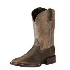 Ariat Men's Sport Wester Brooklyn Brown/Ashes 10019958 - Men's Boots