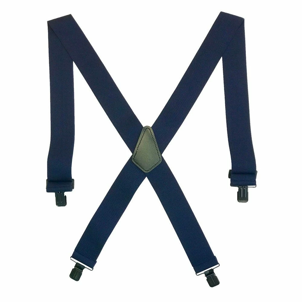 Perry Suspenders 2 Inch Original 45 Inch Length Clip-On Suspenders Navy - CS200-R-NVY 3 Perry Suspenders 2 Inch Original 45 Inch Length Clip-On Suspenders Navy - CS200-R-NVY